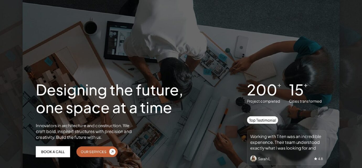 Best Framer templates for construction companies