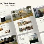 Luxury real estate agency Framer template