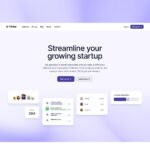 SaaS landing page Framer template