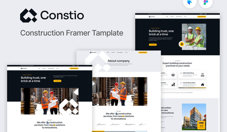 Contractor website templates