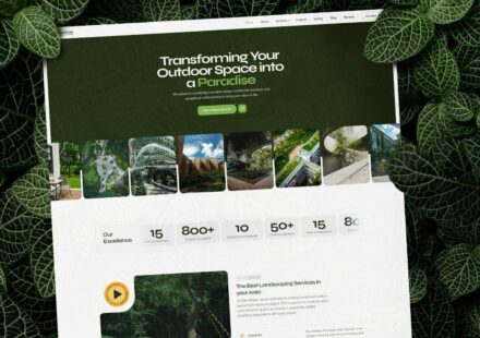 Garden design Framer templates