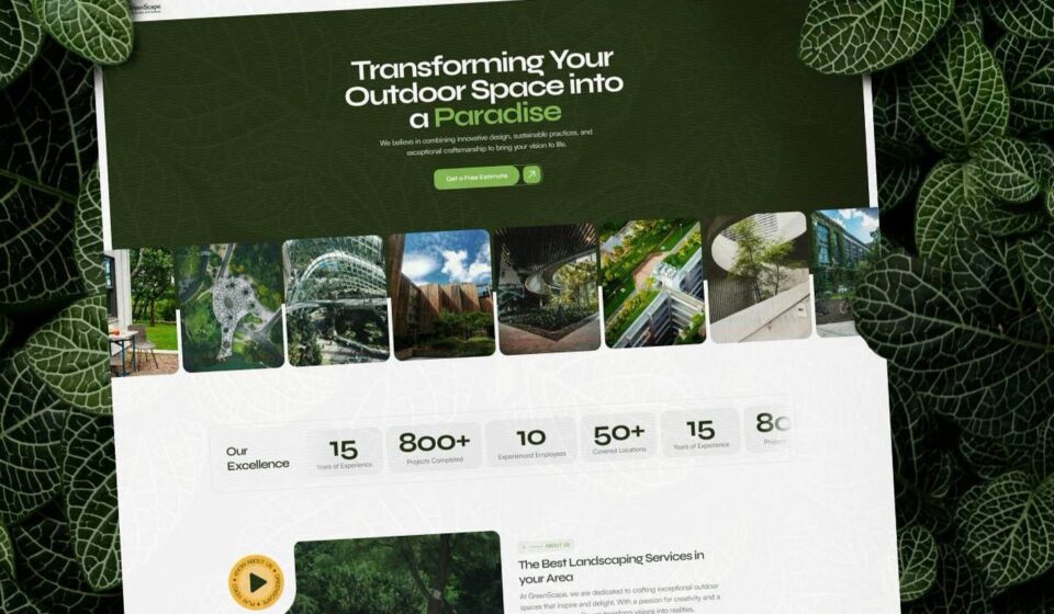 Garden design Framer templates