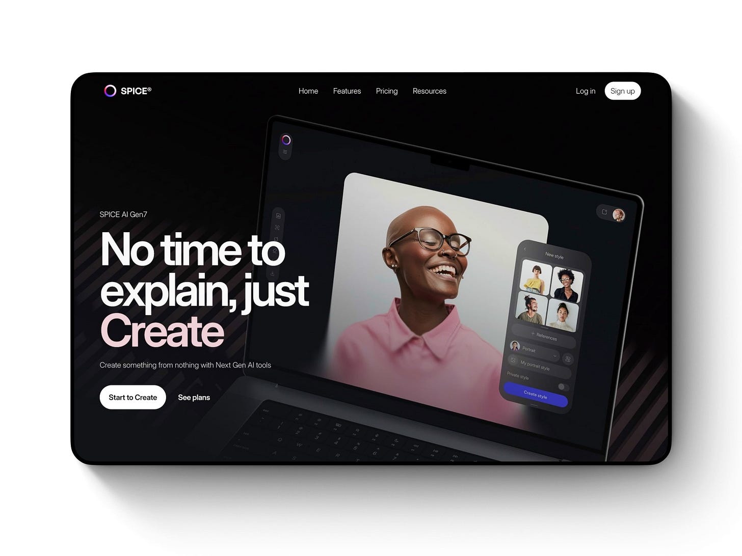 Best AI startup website template