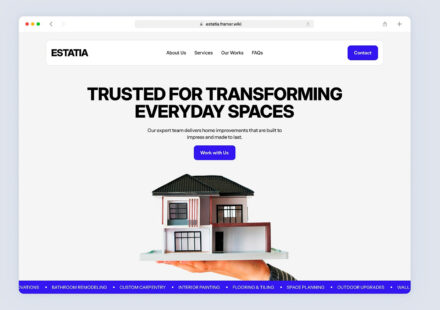 Framer templates for general contractors